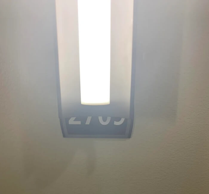 All The Apartment Numbers in This Building Are Behind the Lights
