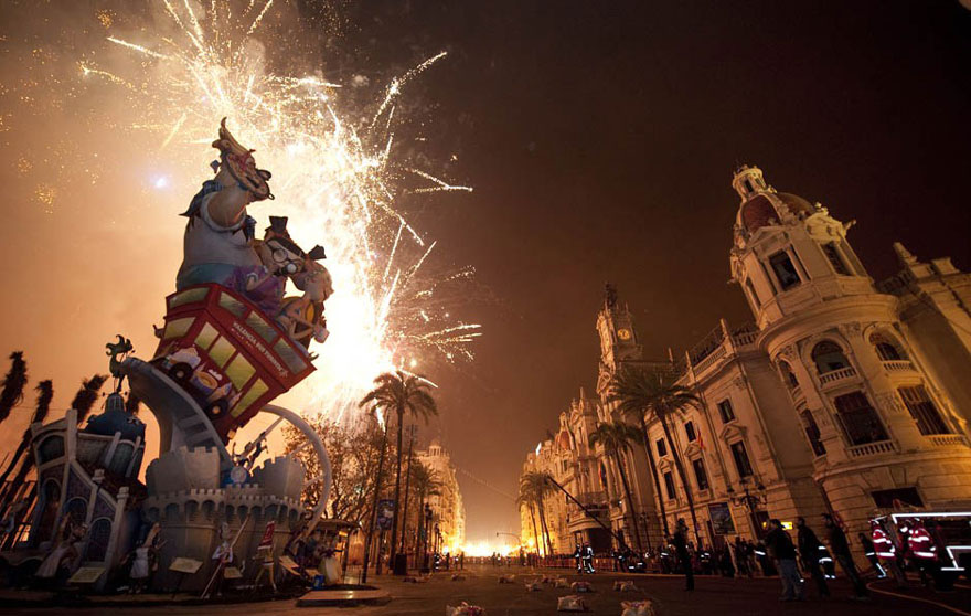 Las Fallas Festival Sculpture Burning (Spain)
