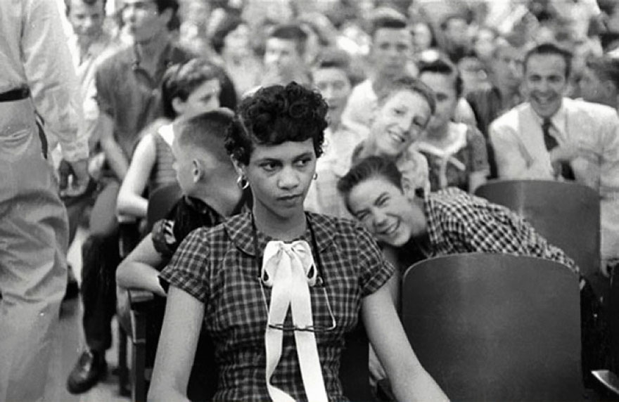 Dorothy Counts – The First Black Girl To Attend An All-White School In The United States - Being Taught And Taunted By Her White Male Peers At Charlotte's Harry Harding High School, 1957