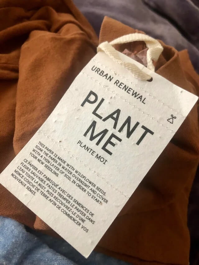 This T-Shirt Tag Doubles As Plant Seeds