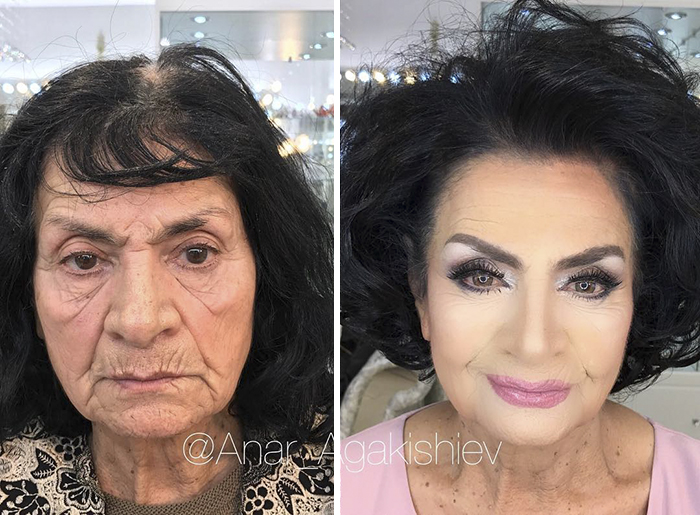 80-Year-Olds Defy Age with the Help of Make-Up Artist's Incredible Skills