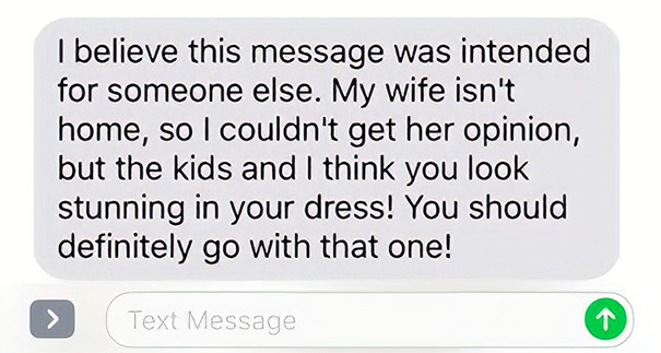 Woman Seeking Dress Advice Accidentally Texts The Wrong Number, Resulting In Life-Changing Consequences For A Boy